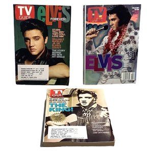 3 Ekvis Presley TV Guide King Of Rock Roll January 2001 August 2002 July 2004